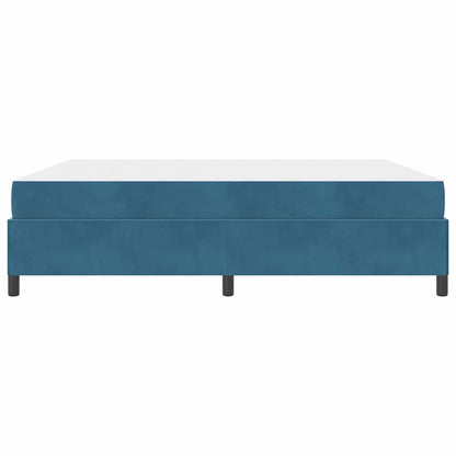 Bedframe Anders Donkerblauw en wit 180 x 200 cm Fluweel