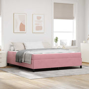 Bedframe 180x200 cm roze stof
