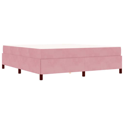 Bedframe Anders Roze en wit 180 x 200 cm Fluweel