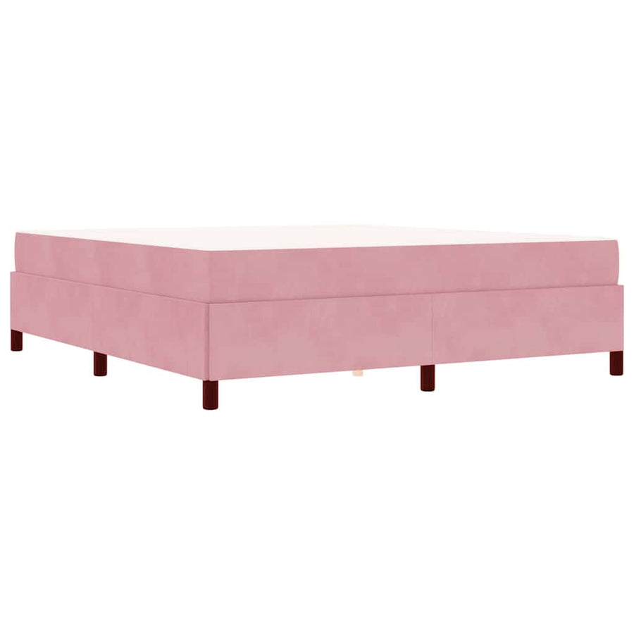 Bedframe Anders Roze en wit 180 x 200 cm Fluweel