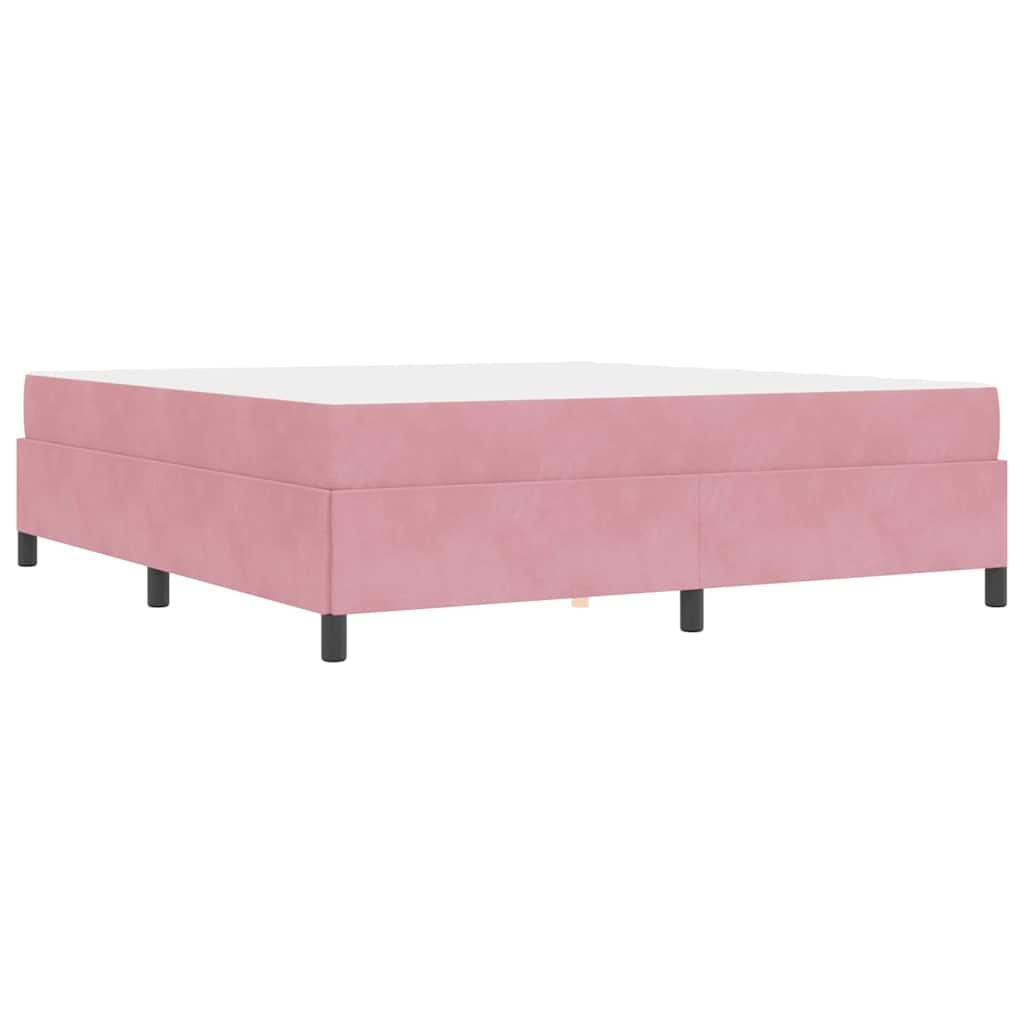 Bedframe Anders Roze en wit 180 x 200 cm Fluweel