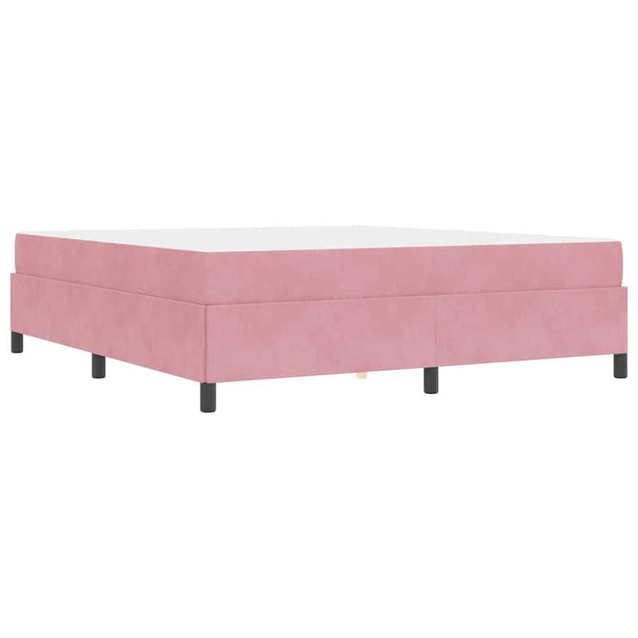Bedframe Anders Roze en wit 180 x 200 cm Fluweel