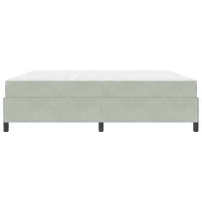 Bedframe Anders Wit en lichtgrijs 200 x 200 cm Fluweel