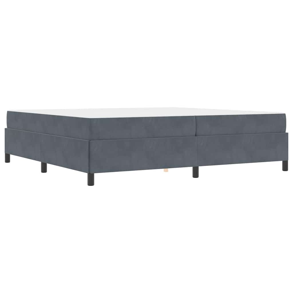 Bedframe Anders Wit en lichtgrijs 200 x 200 cm Fluweel