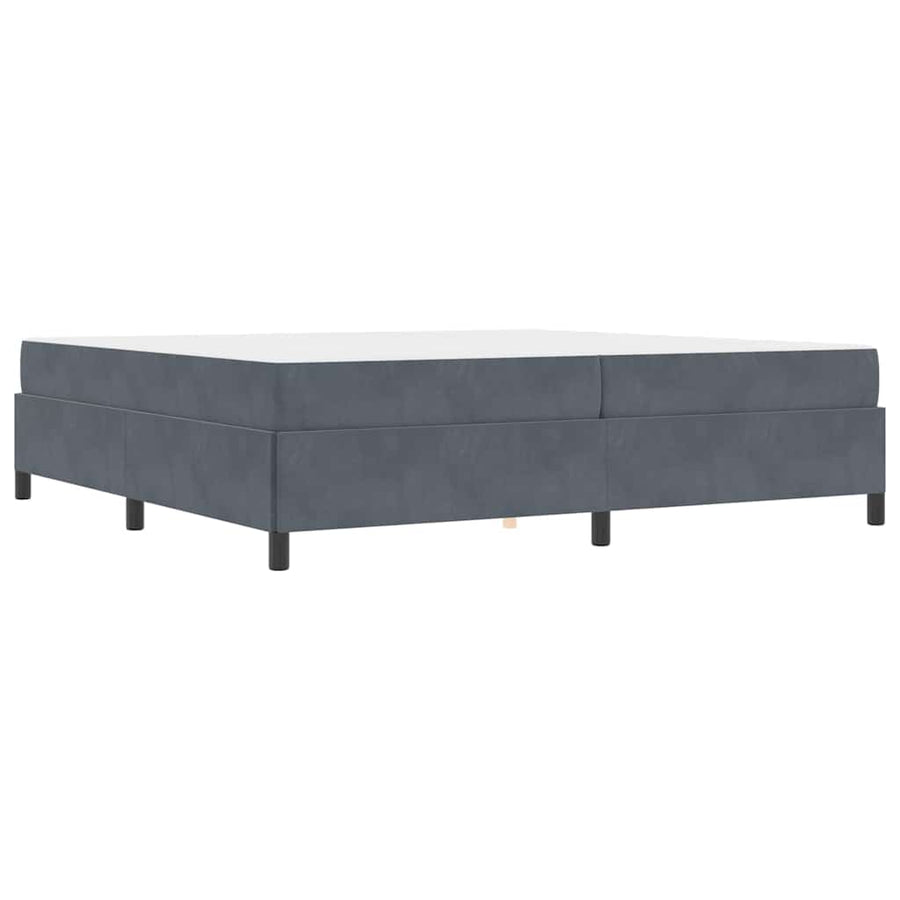 Bedframe Anders Wit en lichtgrijs 200 x 200 cm Fluweel