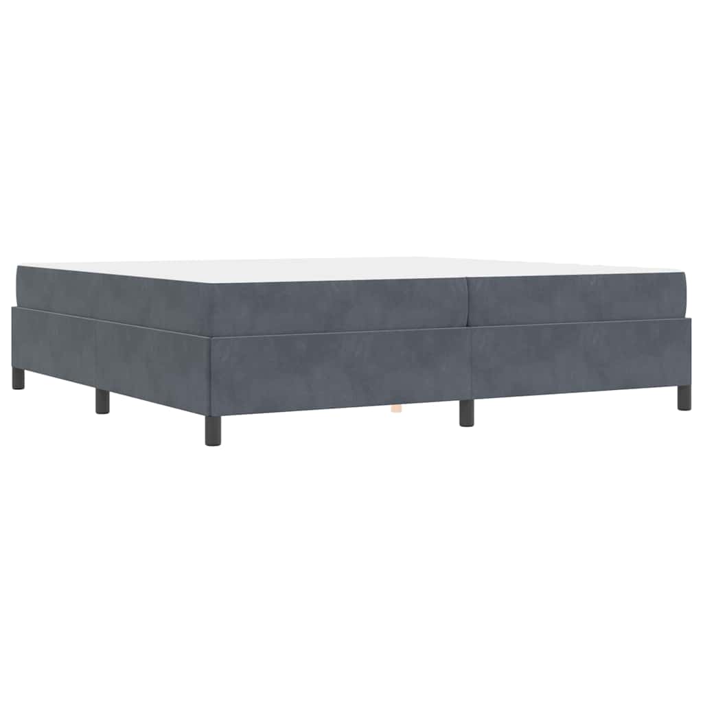 Bedframe Anders Wit en lichtgrijs 200 x 200 cm Fluweel