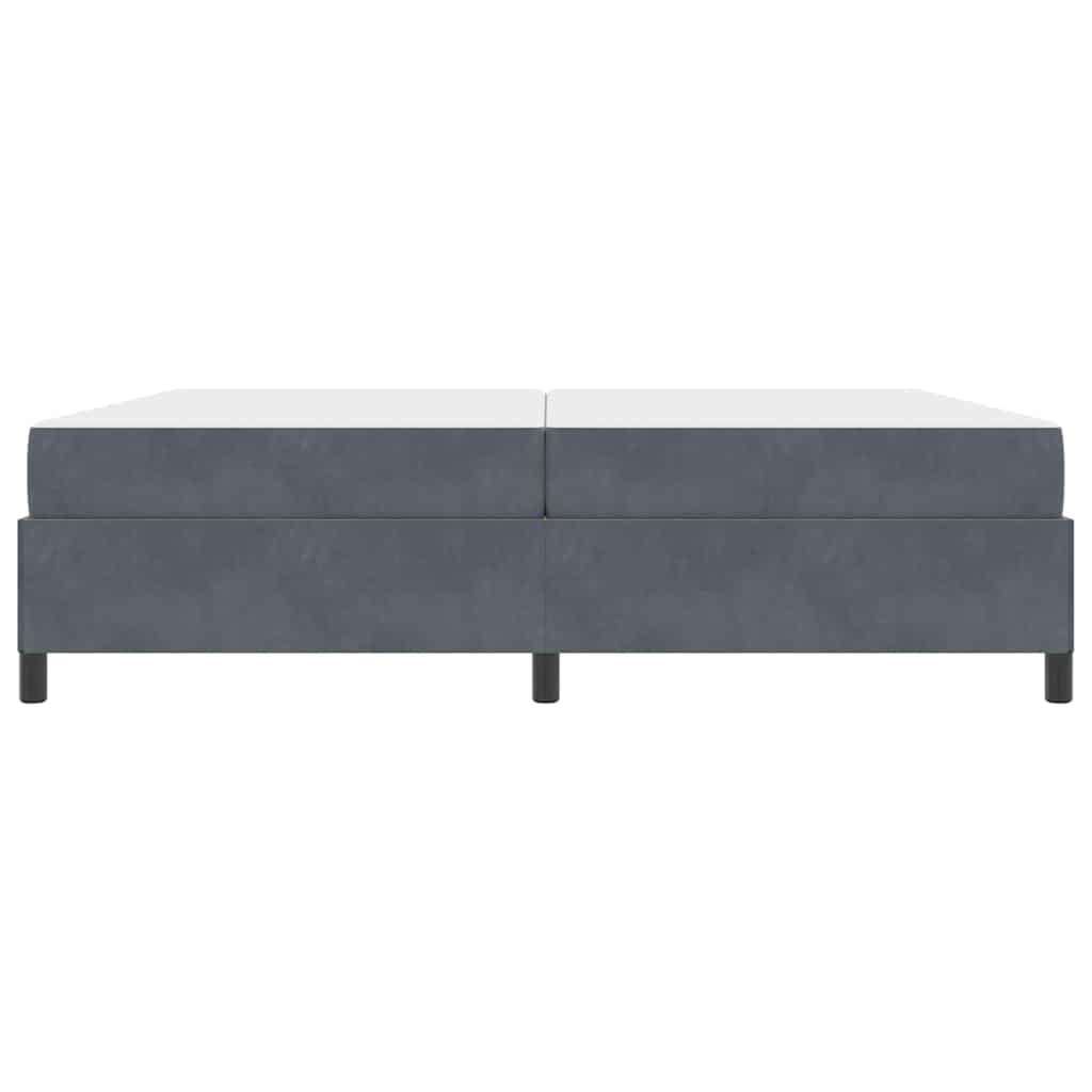 Bedframe Anders Wit en lichtgrijs 200 x 200 cm Fluweel