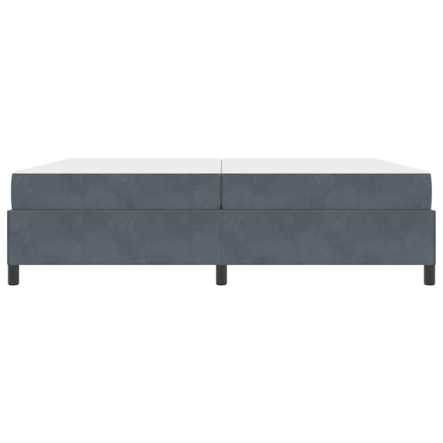 Bedframe Anders Wit en lichtgrijs 200 x 200 cm Fluweel