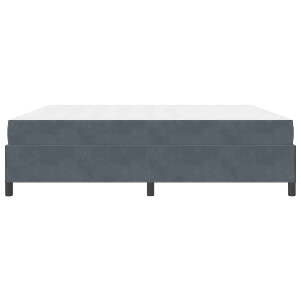 Bedframe Anders Wit en lichtgrijs 200 x 200 cm Fluweel