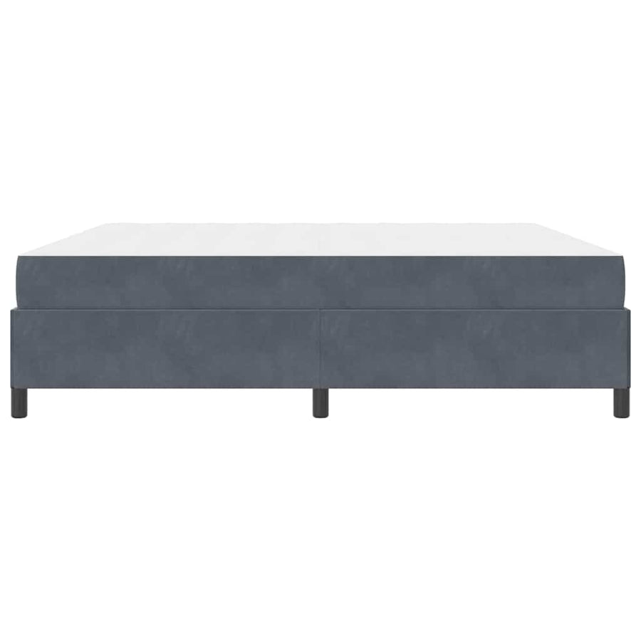 Bedframe Anders Wit en lichtgrijs 200 x 200 cm Fluweel