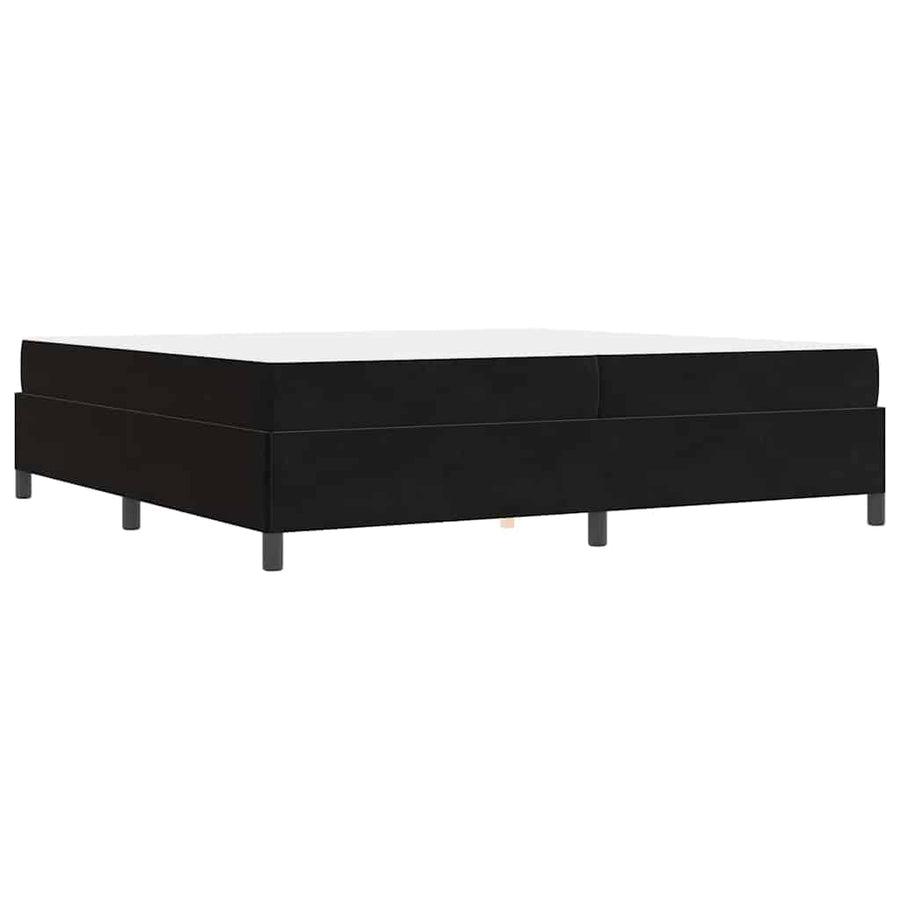 Bedframe Anders Zwart en Wit en Zwart 200 x 200 cm Fluweel