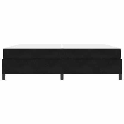 Bedframe Anders Zwart en Wit en Zwart 200 x 200 cm Fluweel