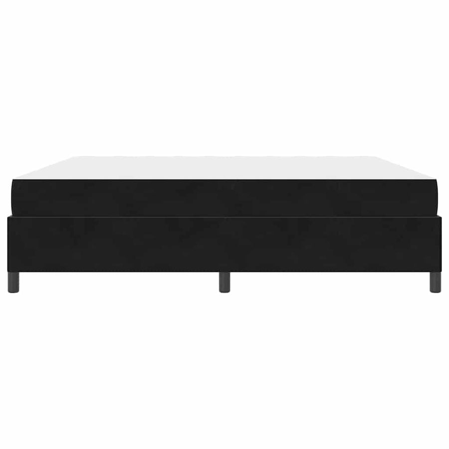 Bedframe Anders Zwart en Wit en Zwart 200 x 200 cm Fluweel