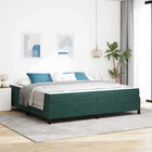 Bedframe 200x200 cm stof donkergroen