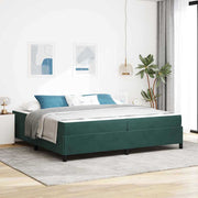 Bedframe 200x200 cm stof donkergroen