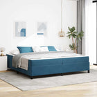 Bedframe 200x200 cm donkerblauw stof