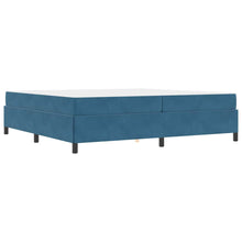 Bedframe Anders Donkerblauw en wit 200 x 200 cm Fluweel