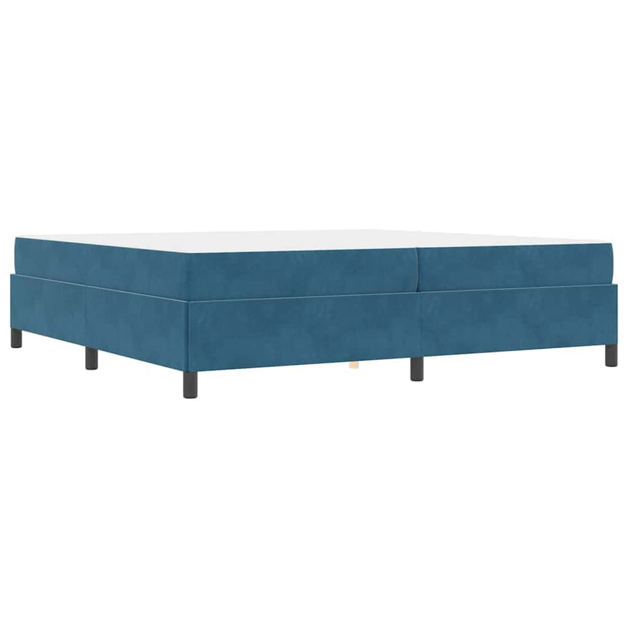 Bedframe Anders Donkerblauw en wit 200 x 200 cm Fluweel