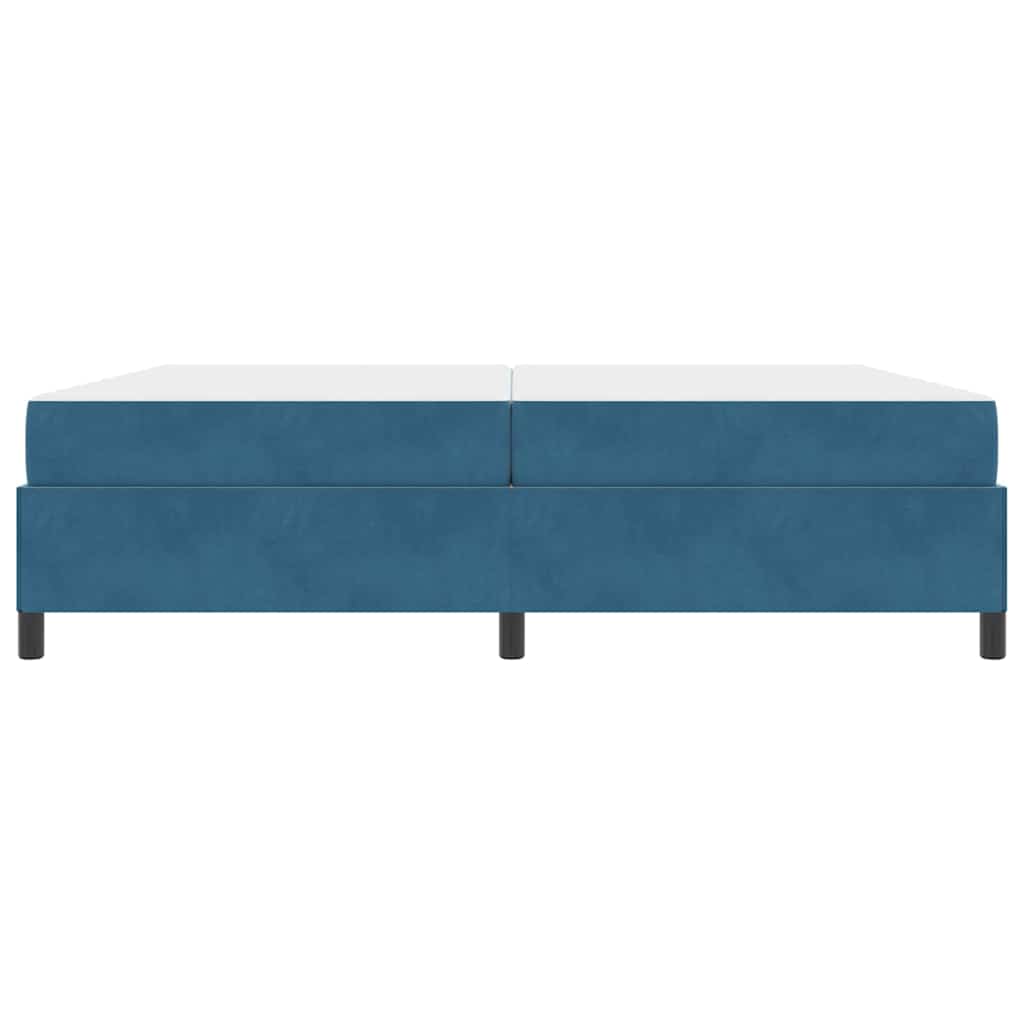 Bedframe Anders Donkerblauw en wit 200 x 200 cm Fluweel