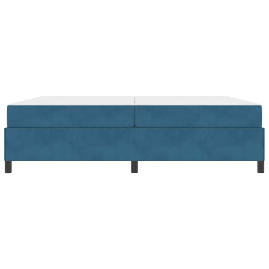 Bedframe Anders Donkerblauw en wit 200 x 200 cm Fluweel
