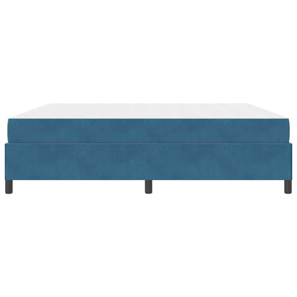 Bedframe Anders Donkerblauw en wit 200 x 200 cm Fluweel