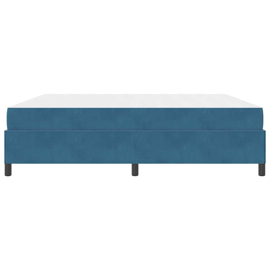 Bedframe Anders Donkerblauw en wit 200 x 200 cm Fluweel