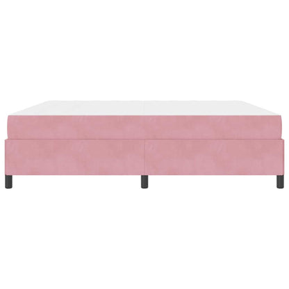 Bedframe Anders Roze en wit 200 x 200 cm Fluweel