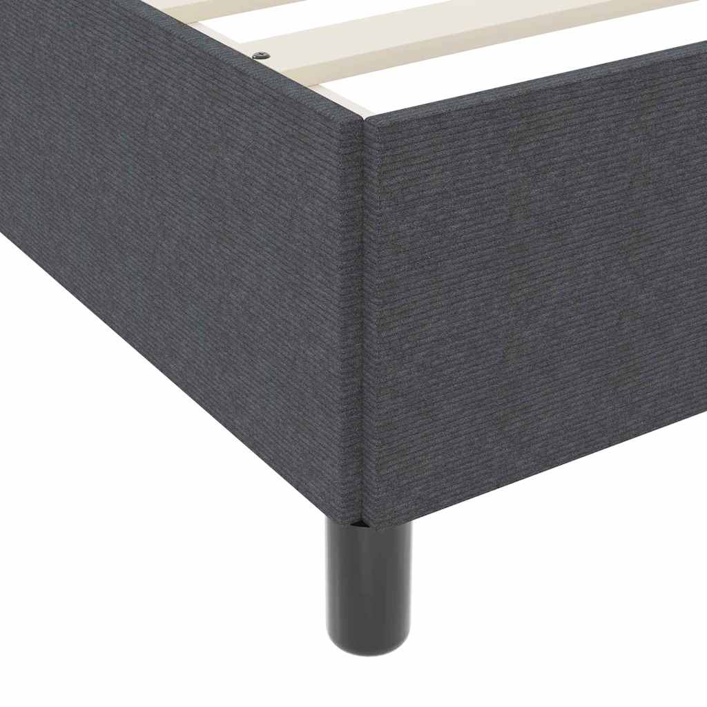 Bedframe Anders Donkergrijs 80 x 200 cm Katoenen stof