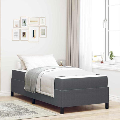 Bedframe Anders Donkergrijs 80 x 200 cm Katoenen stof