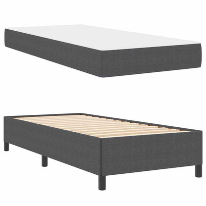 Bedframe Anders Donkergrijs 80 x 200 cm Katoenen stof