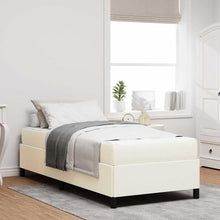 Bedframe Anders Crème 80 x 200 cm Katoenen stof
