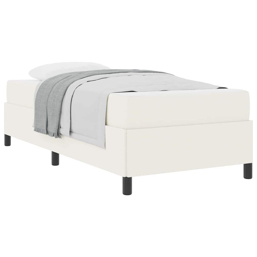 Bedframe Anders Crème 80 x 200 cm Katoenen stof