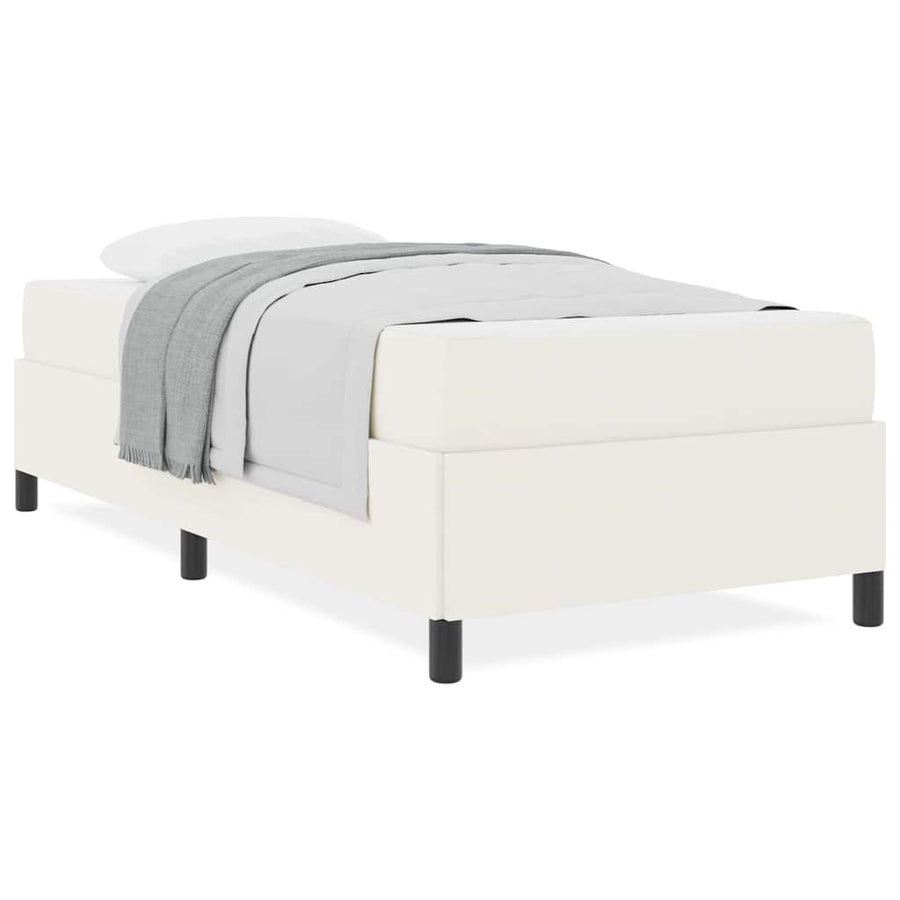 Bedframe Anders Crème 80 x 200 cm Katoenen stof