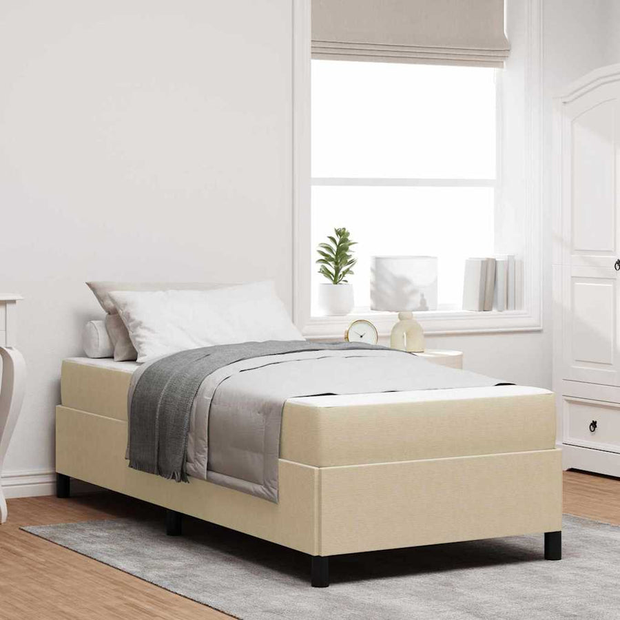 Bedframe Anders Lichtgroen Grijs 80 x 200 cm Katoenen stof