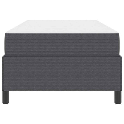 Bedframe met matras Donkergrijs 90 x 190 cm Stof