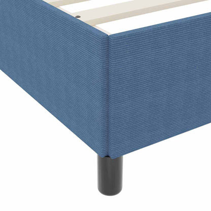 Bedframe Katoenen Stof 90 x 190 cm Blauw