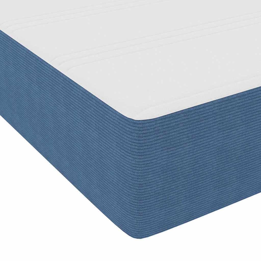 Bedframe Katoenen Stof 90 x 190 cm Blauw