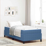 Bedframe 90 x 190 cm stof blauw