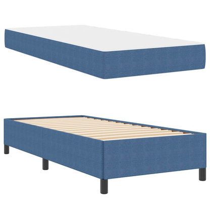 Bedframe Katoenen Stof 90 x 190 cm Blauw