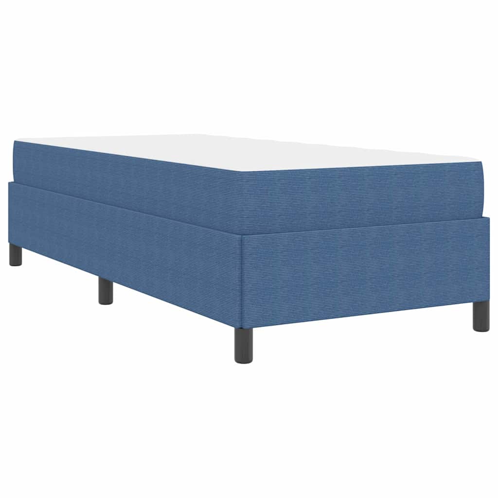 Bedframe Katoenen Stof 90 x 190 cm Blauw