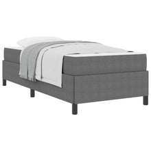 Bedframe Met Matras Stof 90 x 200 cm Lichtgrijs
