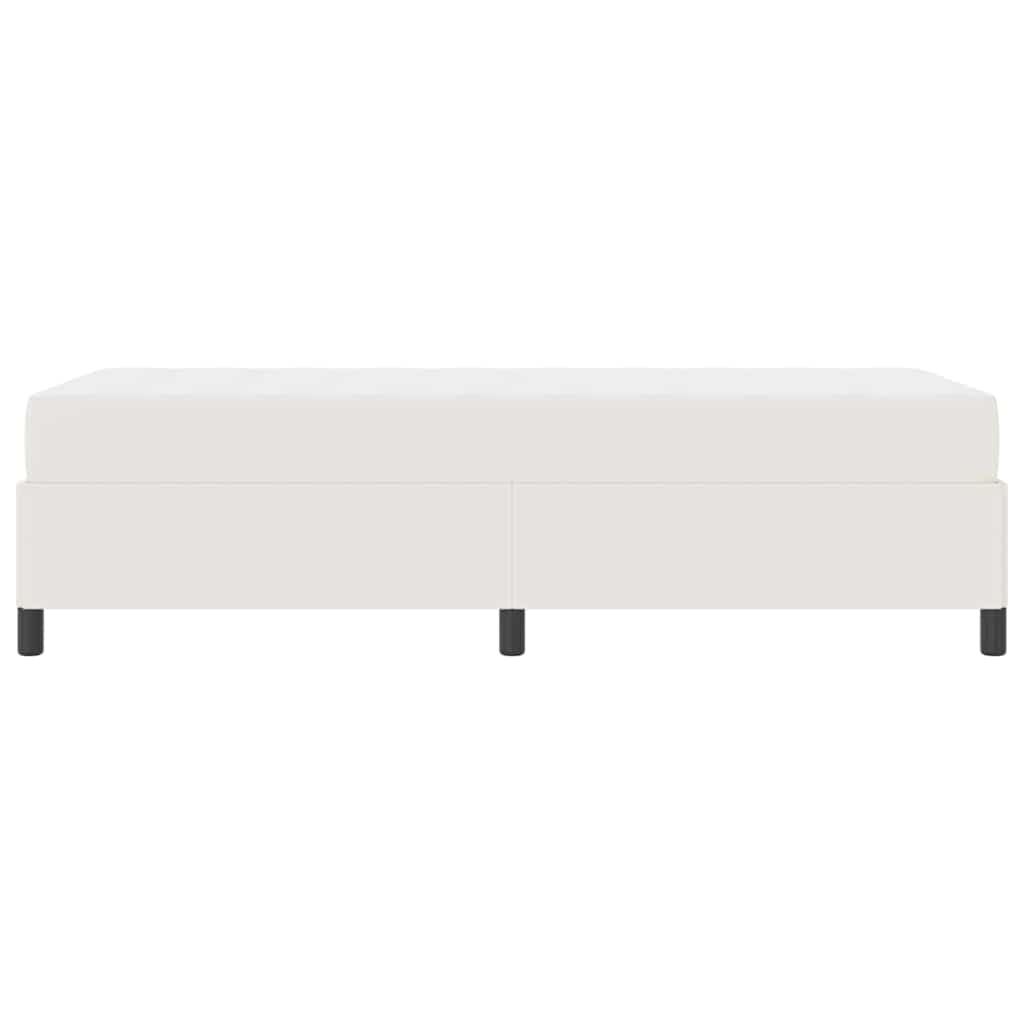 Bedframe Met Matras Stof 90 x 200 cm Crème