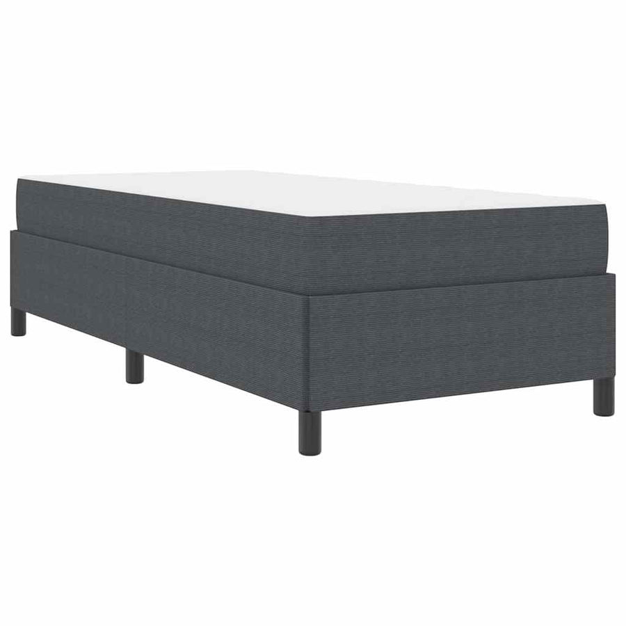 Bedframe Anders Donkergrijs 100 x 200 cm Katoenen stof