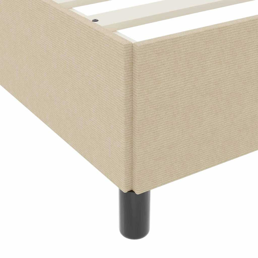 Bedframe Anders Lichtgroen Grijs 100 x 200 cm Katoenen stof