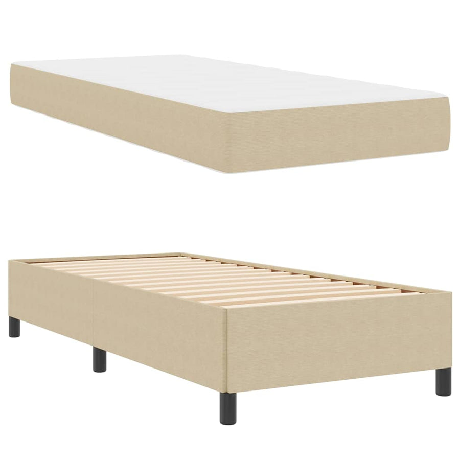 Bedframe Anders Lichtgroen Grijs 100 x 200 cm Katoenen stof
