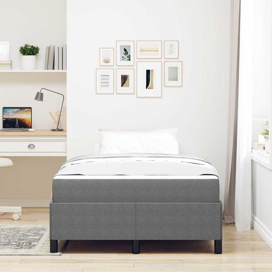 Bedframe Anders Lichtgrijs 120 x 190 cm Katoenen stof