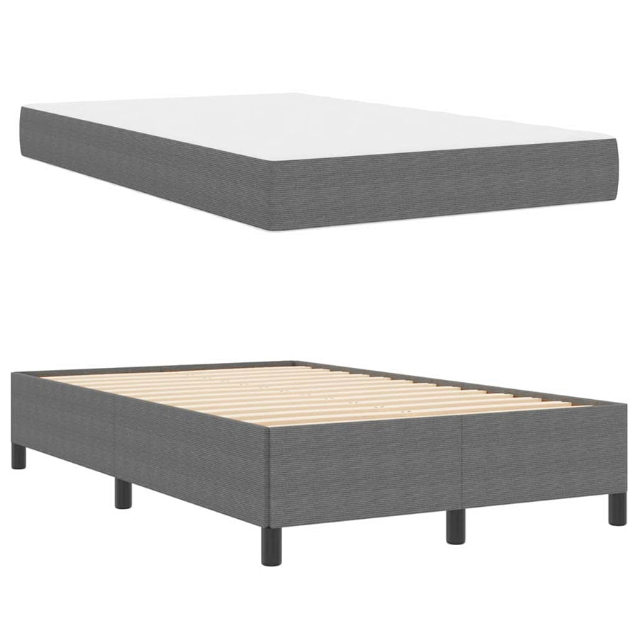 Bedframe Anders Lichtgrijs 120 x 190 cm Katoenen stof