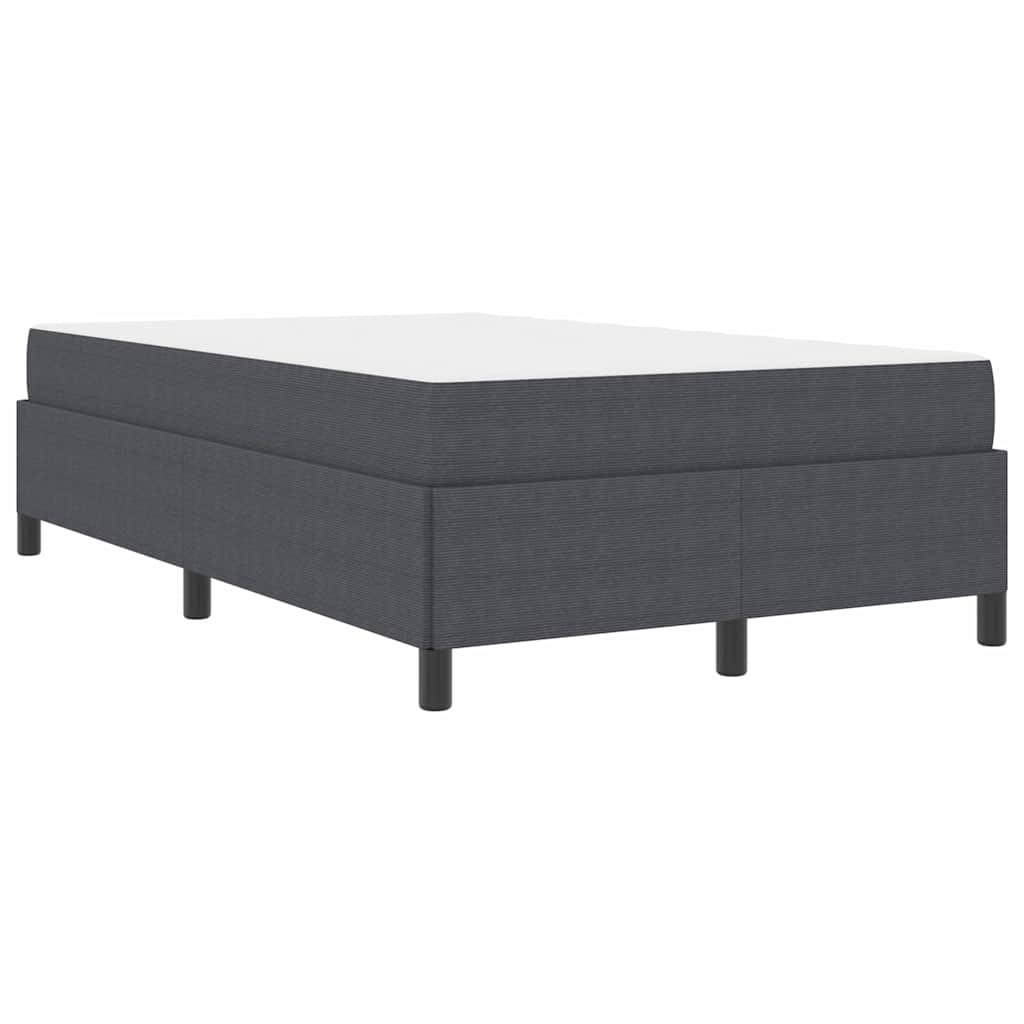 Bedframe Donkergrijs 120 x 190 cm Katoenen stof
