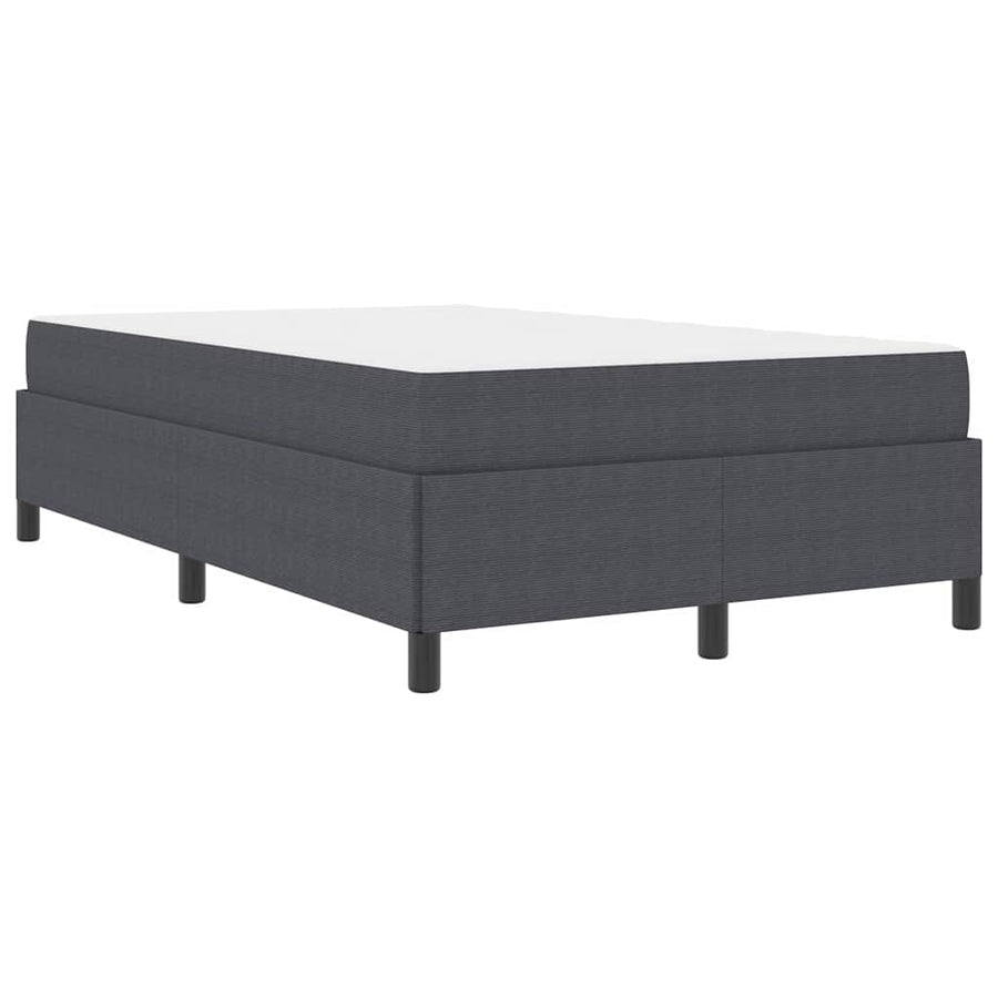 Bedframe Donkergrijs 120 x 190 cm Katoenen stof