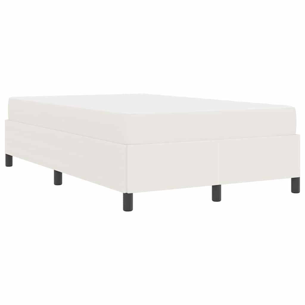 Bedframe met matras Crème 120 x 190 cm Stof